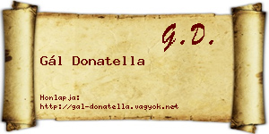 Gál Donatella névjegykártya