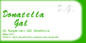 donatella gal business card